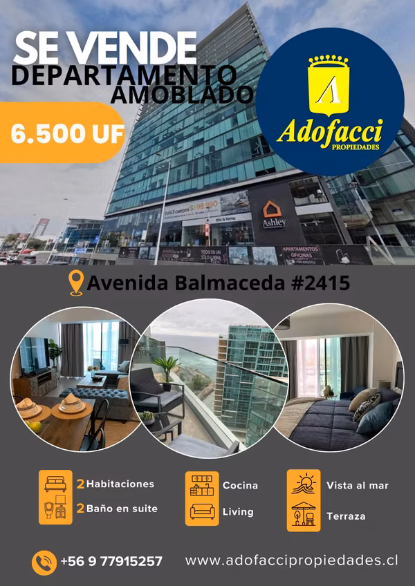 Departamento Amoblado, Edificio Puerto Nuevo