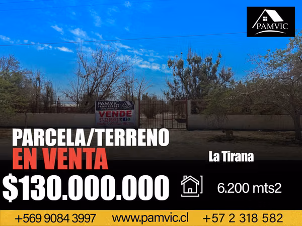 Parcela en pueblo La Tirana