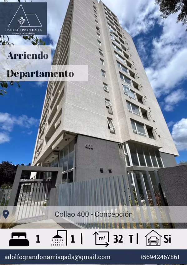 Departamento amoblado en arriendo – Collao, Concepción