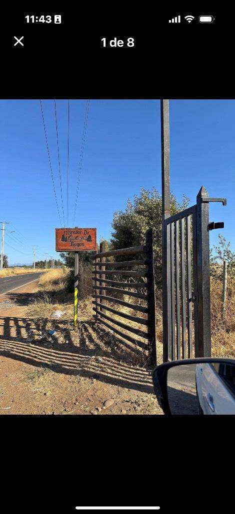 Se vende parcela de 5 mil metros cuadrados con rol propio sector camino a Boyen en Chillàn.