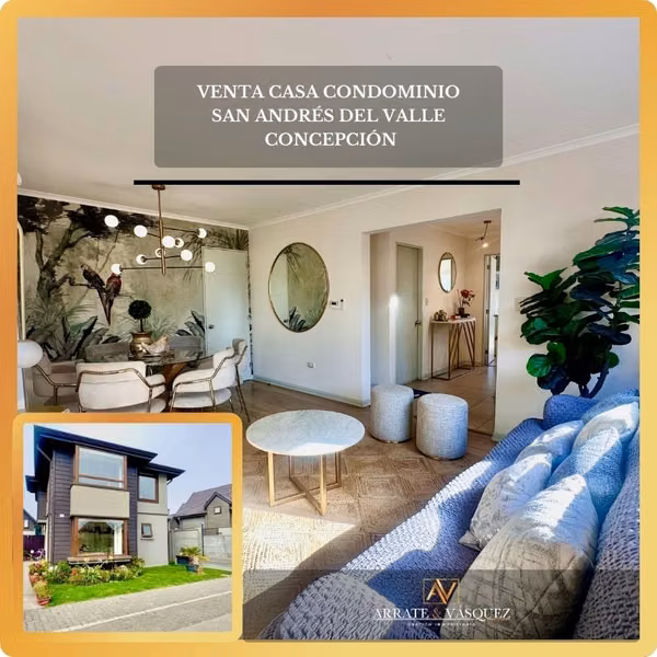 EXCLUSIVA CASA MODELO TRANCURA EN SAN ANDRÉS DEL VALLE – Concepción