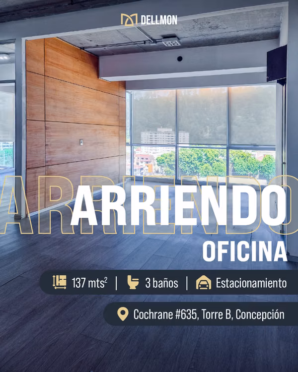 OFICINA EN ARRIENDO CON ESTACIONAMIENTO