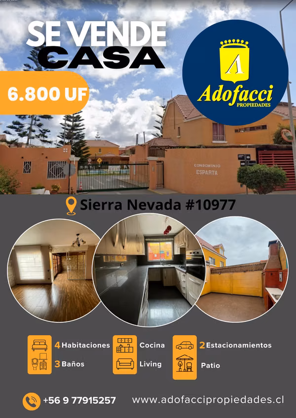 Casa Condominio Esparta Sector Norte