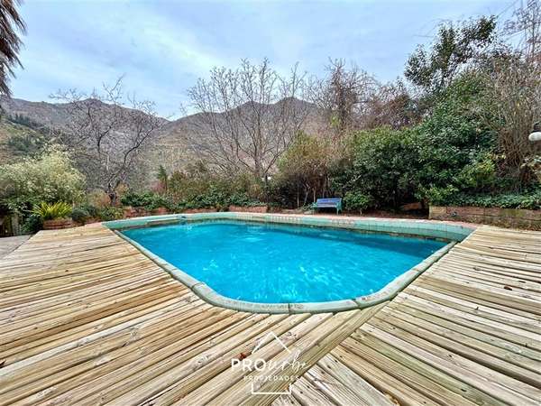 Parcela 5000 m2, 2 casas, borde Ruta G-25, San José de Maipo