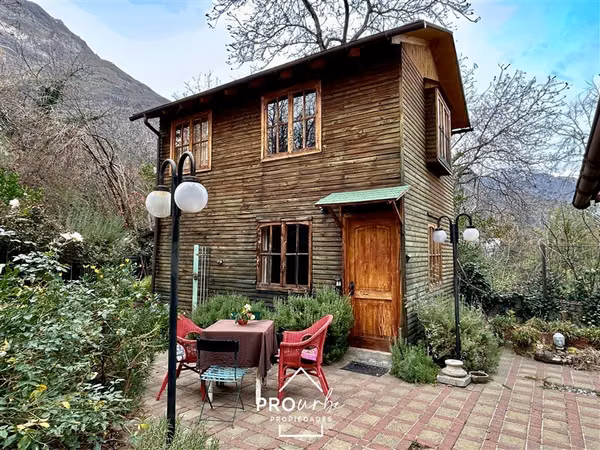 Parcela 5000 m2, 2 casas, borde Ruta G-25, San José de Maipo