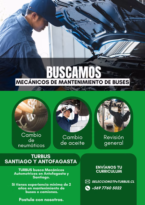 TNS Mecánica Automotriz con licencia B: Antofagasta