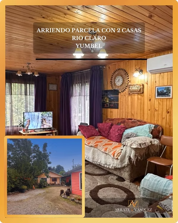 OPORTUNIDAD En Arriendo Parcela el Rio Claro
