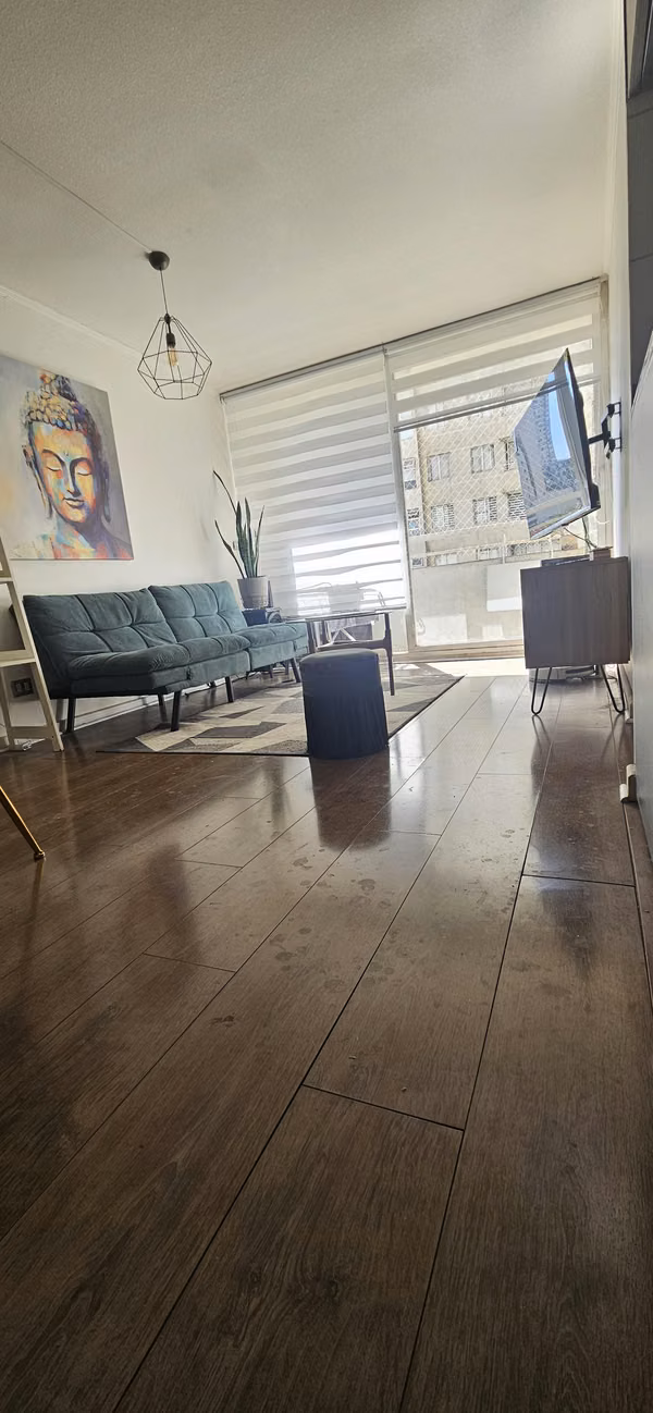 Arriendo de departamento a pasos del metro parque O´higgins y Toesca, Movistar Arenas, Fantasilandia