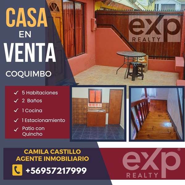 Casa en venta de 5 dorm. en Coquimbo
