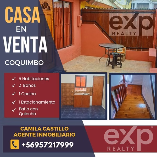 Casa en venta de 5 dorm. en Coquimbo