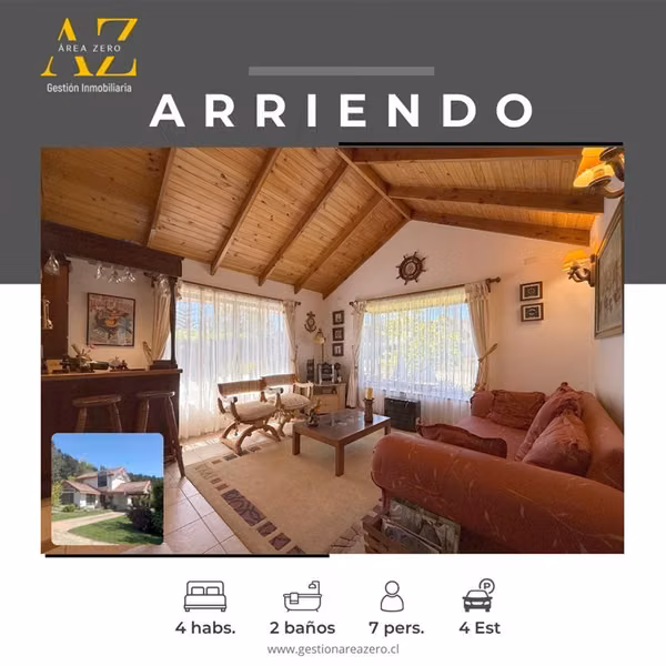 Casa en Arriendo Temporal en Tomé