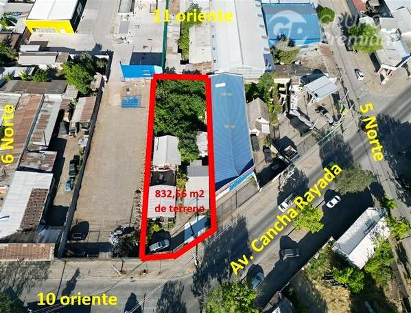Terreno Comercial en Esquina Av. Cancha Rayada, Talca 832