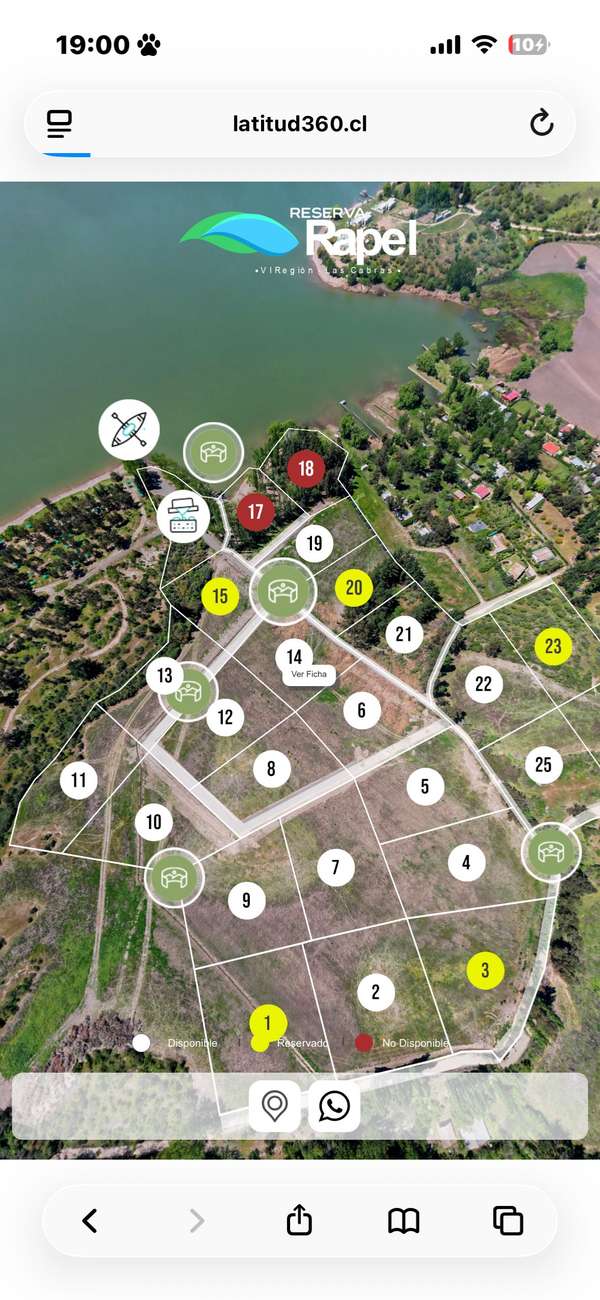 5000m2 Rapel orilla lago muelle  (153860)