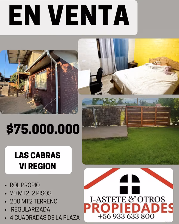 Casa 73M  casa en el Lago Rapel,  REGULARIZADA