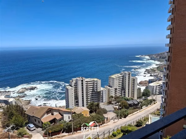 Departamento 1d estac bodega bosques viña del gran vista mar