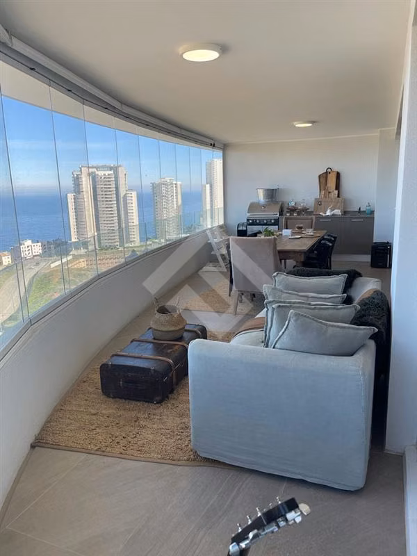 Dpto venta Vista al Mar 3d/2b/2estac La Foresta Viña del Mar