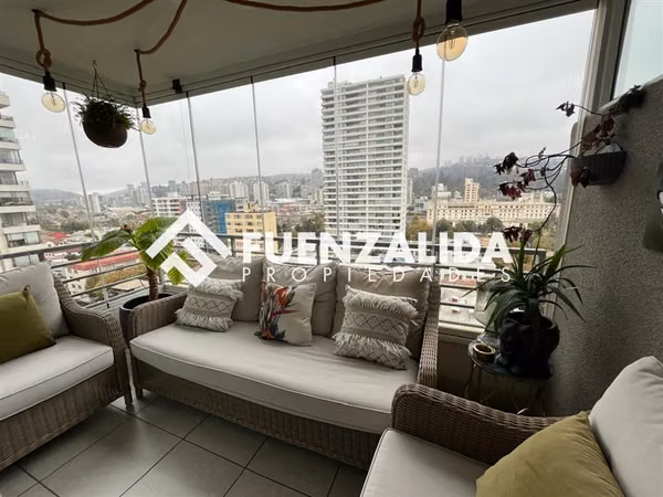 Depto. seminuevo en venta 3D2B2E en Viña del Mar