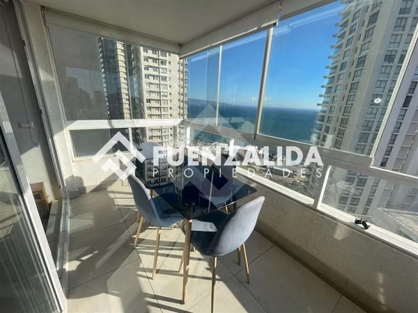 OPOTUNIDAD!! Depto en venta vista al mar 2D2B, Reñaca norte