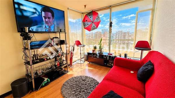 Departamento en venta de 1dorm y 1bañ. en Santiago