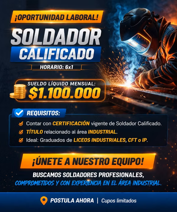 Soldador calificado, El Bosque