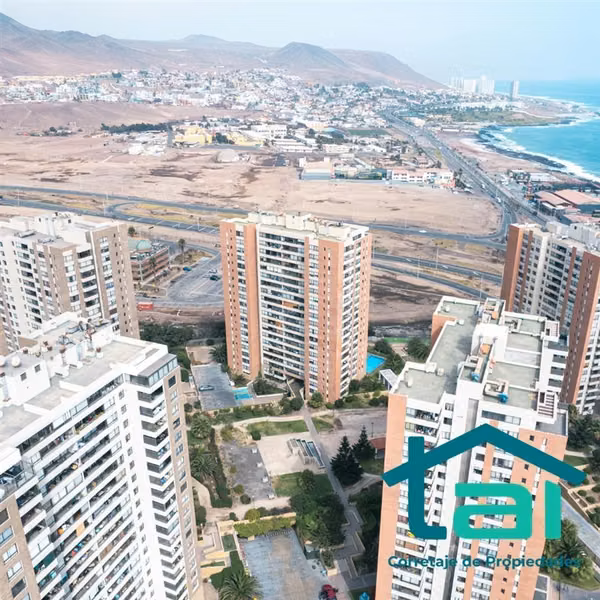 Departamento en arriendo de 3D2B sector sur Antofagasta