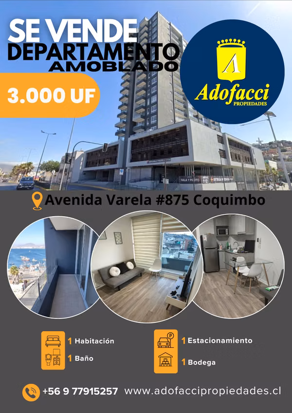 Departamento Amoblado, Coquimbo, Avenida Varela