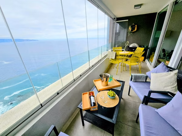 DEPARTAMENTO AMOBLADO CON HERMOSA VISTA AL MAR