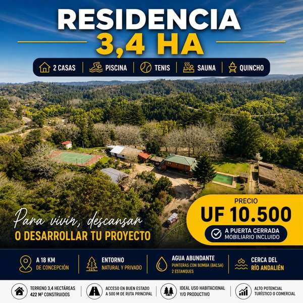 Gran oportunidad en Florida , a 18 km de Concepció