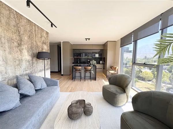 Hermoso departamento AMOBLADO en arriendo de 2 D en Vitacura