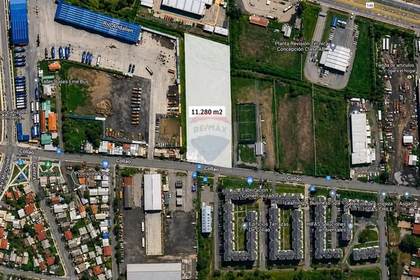 Venta terreno industrial comercial en concepción