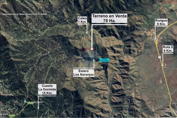 Para inversionistas 78 hectáreas en valle de caleu