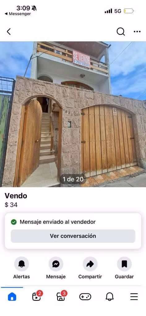 Vendo Amplia Casa Central
