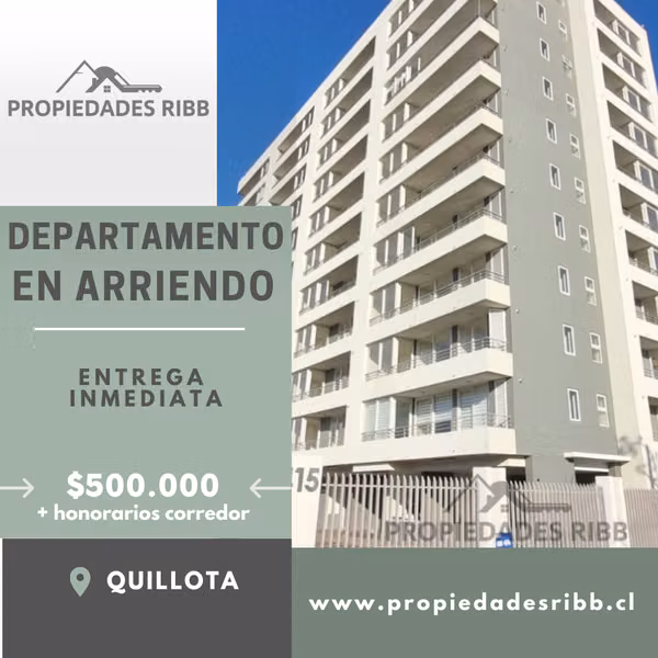 Departamento en Arriendo excelente ubicación en Quillota