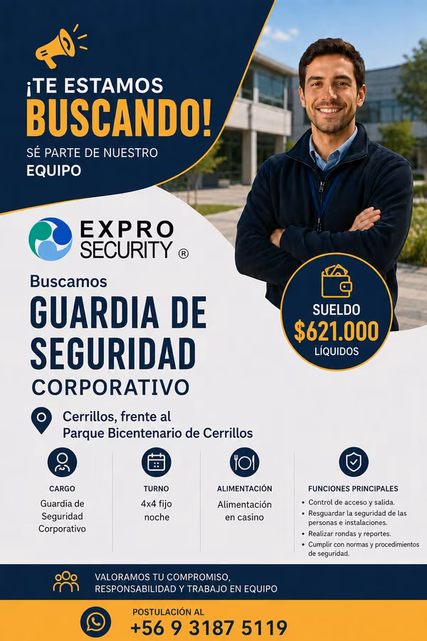 guardia corporativo cerrillos 4x4 fijo noche