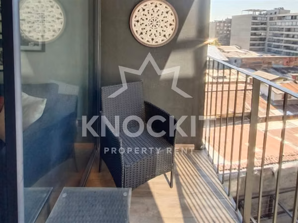 Arriendo Departamento 1D1B Amoblado Toesca 2597 Santiago