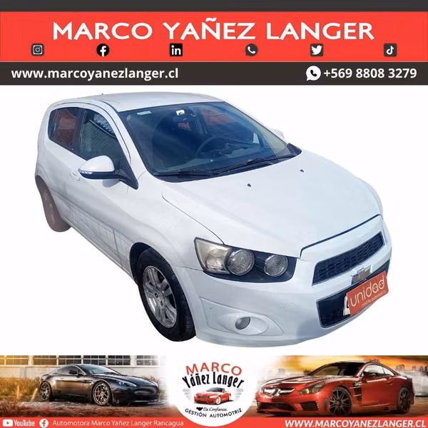 CHEVROLET SONIC ll LT HB 1.6 / AÑO 2014 / EXCELENTE ESTADO