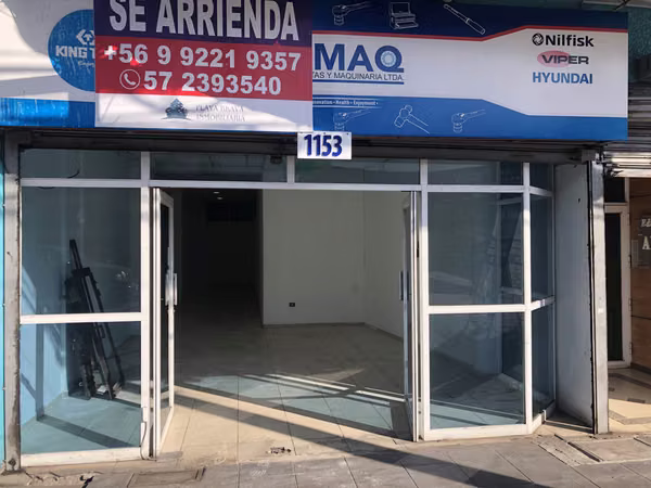 Se arrienda amplio local comercial en Vivar con O'Higgins.