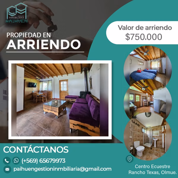 Se arrienda amplia y hermosa casa amoblada en Limache