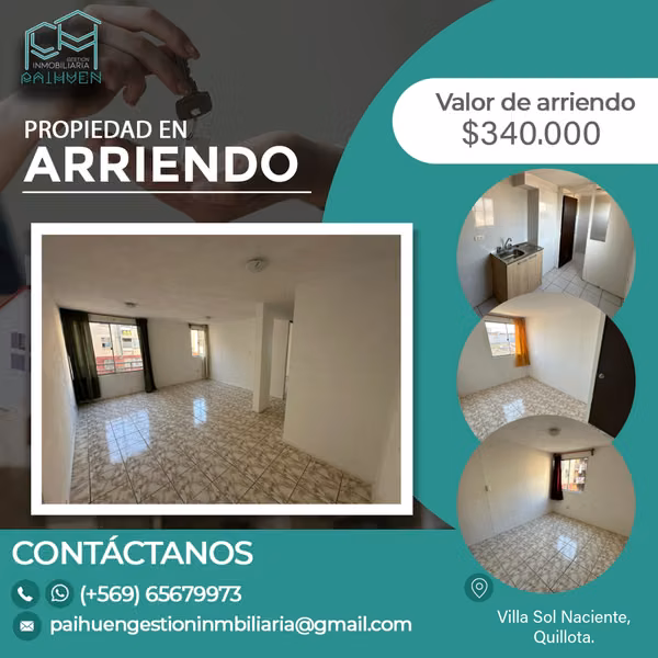 Se arrienda hermoso y remodelado departamento 2D 1B en Quillota