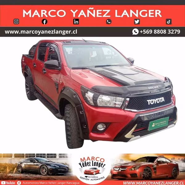 CAMIONETA TOYOTA HILUX D CAB DX 4X4 2.4 / AÑO   KILOMETROS / EXCELENTE ESTADO