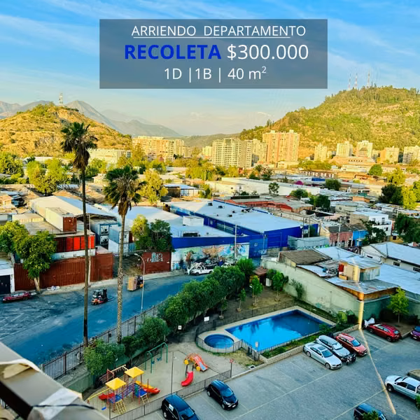 Departamento ARRIENDO DEPTO EN AV LA PAZ 477 1D,1B,40M2,PISO10