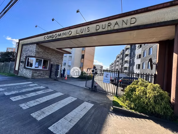SE ARRIENDA SOLEADO DEPARTAMENTO 2 DORMITORIOS CONDOMINIO LUIS DURAND – TEMUCO