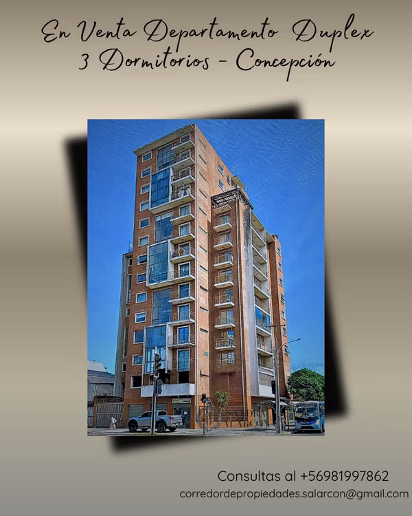 Departamento Duplex de 3 dormitorios en Venta - Concepción