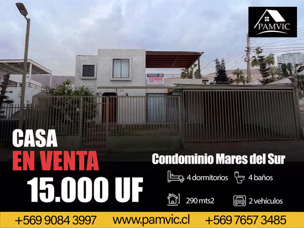 Casa En Venta En Condominio Mares Del Sur