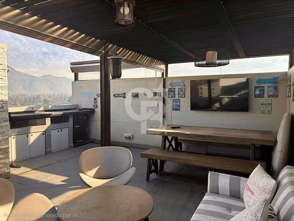 Venta, Depto Dehesa central. Rooftop privado con Quincho.