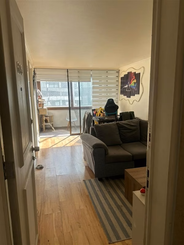 Departamento en venta de 1 dorm.Metro Manuel Montt