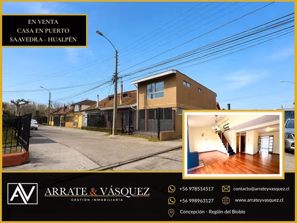 Gran casa en Puerto Saavedra, Hualpén