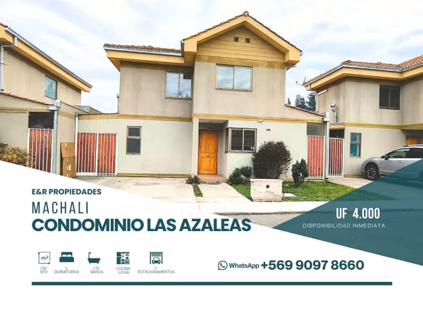 Casa en Venta Condominio Las Azaleas Machalí | Amplio Terreno