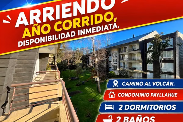Arriendo año corrido en pucon - camino volcán