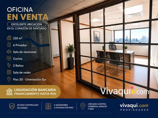 Liquido Oficina en venta en Santiago